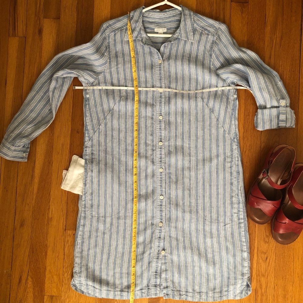 Linen Shirtdress with Long Sleeves